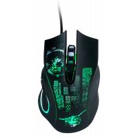 Мышь Qumo  Gremlin M37 (USB, optical, 3200dpi, 4 цвета подсветки, 1.65m, black)