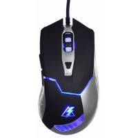 Мышь Oklick ELECTRO 875G (USB, optical, 2400dpi, игровая, black-silver)