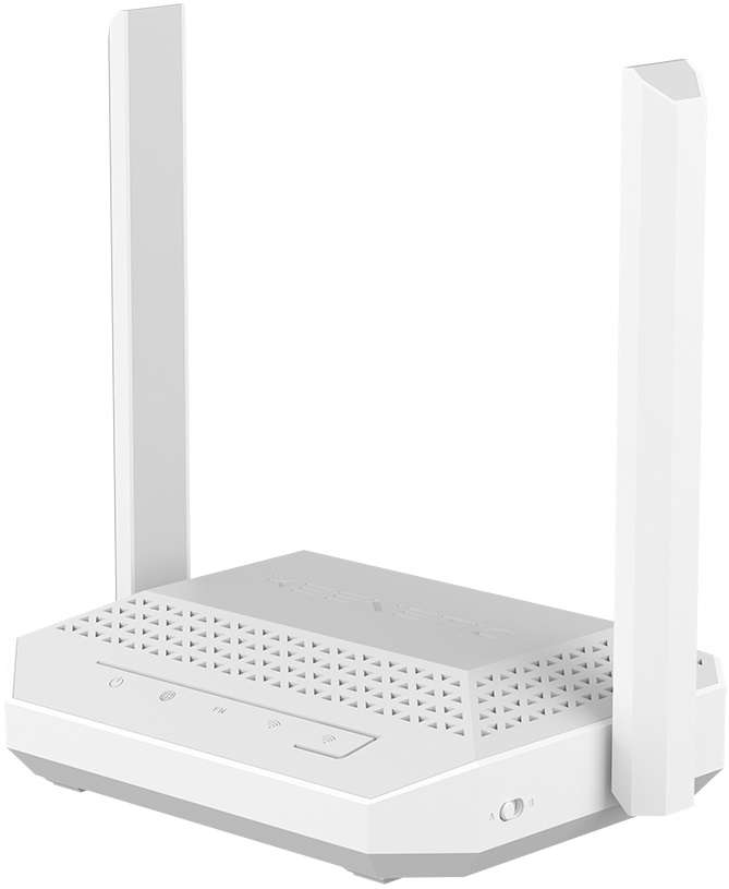 Роутер Keenetic Racer (KN-4010) (574/2402Mbps, 2.4/5GHz, 1 port, 1000Mbps, 2 внешние несъёмные антенны 5dBi, grey-white)