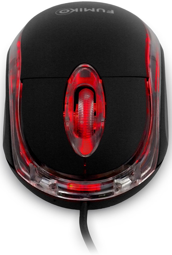 Мышь FUMIKO VOLT FMW-07-K (USB, optical, 1000dpi, 1.2m, black)