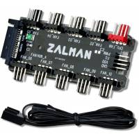 Разветвитель питания SATA (m) -> 10x Fan 4 pin (f) (ZM-PWM10 FH, PWM, black) ZALMAN