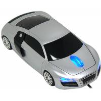 Мышь QUMO Q-DRIVE Audi R8 QMA-R8 (USB, optical, 800dpi, silver-black)