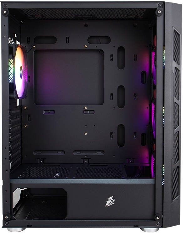 Корпус 1STPLAYER Firebase XP-G (без БП, ATX, USB3.0, rainbow LED Fan, black)