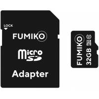 Карта памяти SDHCmicro Card 32Gb FUMIKO (FSD-05, Class 10, до 30MB/s, адаптер SD)