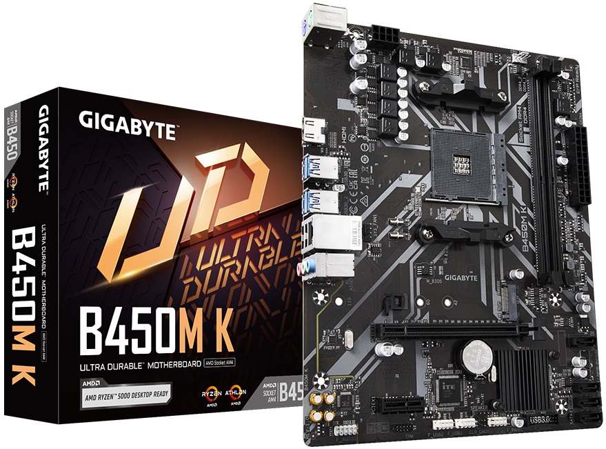 Материнская плата Gigabyte B450M K (AM4, mATX) RTL