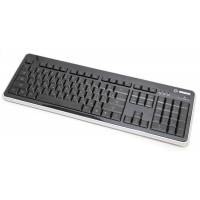 Клавиатура 5bites Letter 38L (USB, мультимедийная, подсветка клавиш зелёная, black-silver)