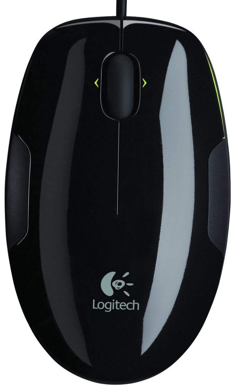 Мышь Logitech M150 (USB, laser, 1000dpi, black-acid green)
