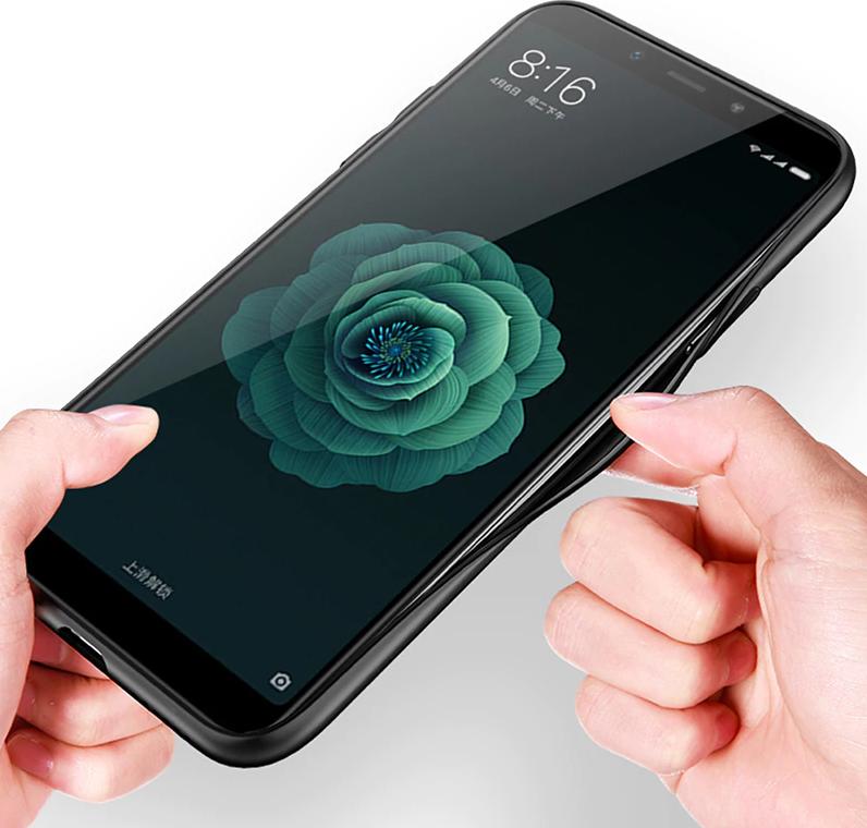 Чехол клип-кейс (для Xiaomi Redmi 6A, black-red)