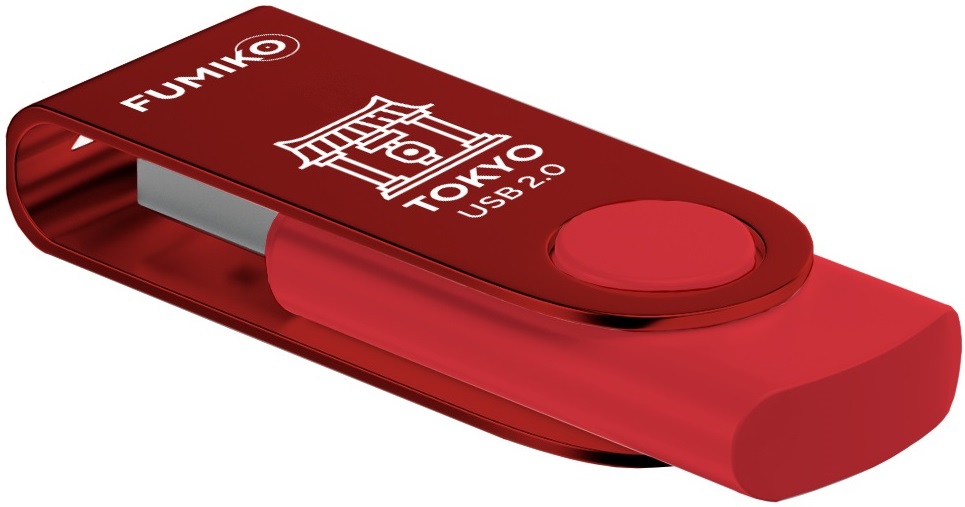 Флеш накопитель USB 2.0 128Gb FUMIKO TOKYO (FTO-40, 30MB/s, red)