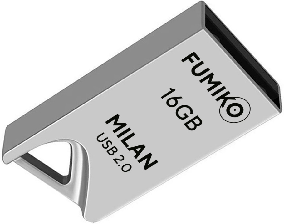Флеш накопитель USB 2.0 16Gb FUMIKO MILAN (FMN-03, silver)
