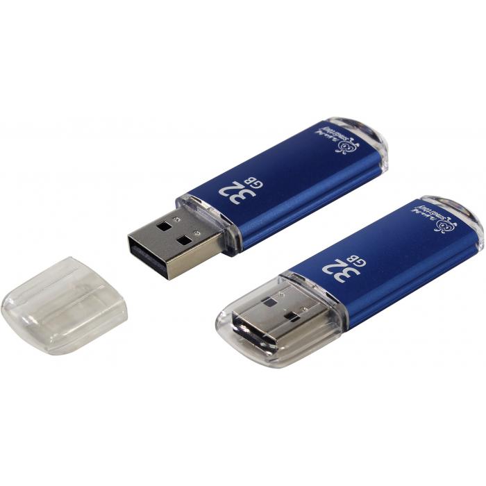 Флеш накопитель USB 2.0 32Gb Smartbuy V-Cut Series (SB32GBVC-B, blue)