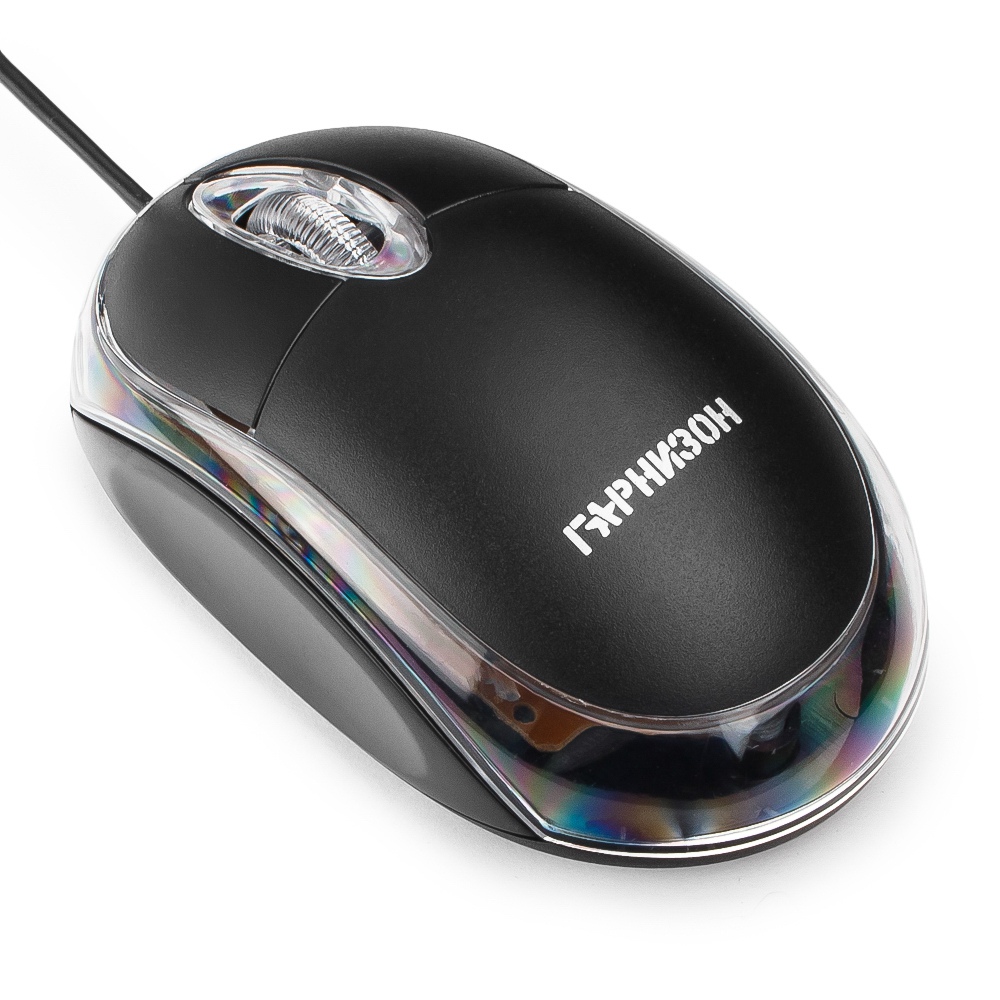 Мышь Гарнизон GM-100 (USB, optical, 1000dpi, 1.15m, black)
