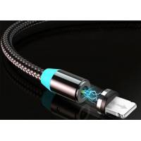 Кабель USB 2.0 Am - Lightning 1.0m (2.4A, нейлоновая оплётка, магнитный, black)