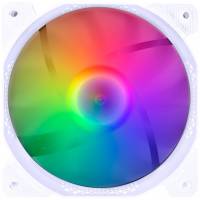 Вентилятор 1STPLAYER F1 (120x120x25mm, Sleeve, 1100rpm, 23dBa, 3pin, rainbow LED, white) OEM