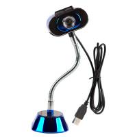 Web-камера ExeGate CM-210 (0.3Mpx, 640x480, без микрофона, на ножке, black-silver-blue)