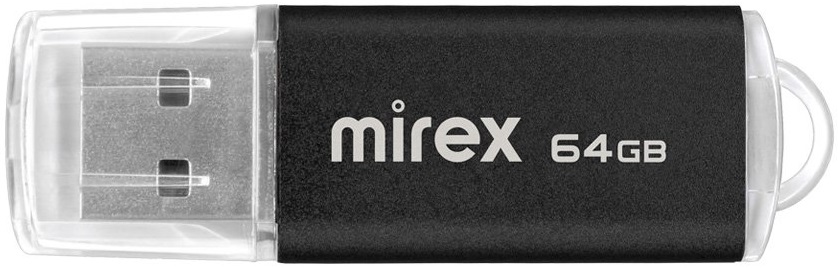 Флеш накопитель USB 2.0 64Gb Mirex Unit (black)