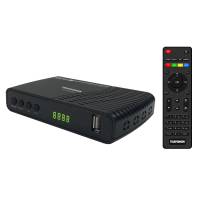 Тюнер для цифрового ТВ внешний / Медиа-проигрыватель Telefunken TF-DVBT224 (1080p, DVB-T/T2, DVB-C, HDMI, JPEG, MKV, USB, Time Shift, black)