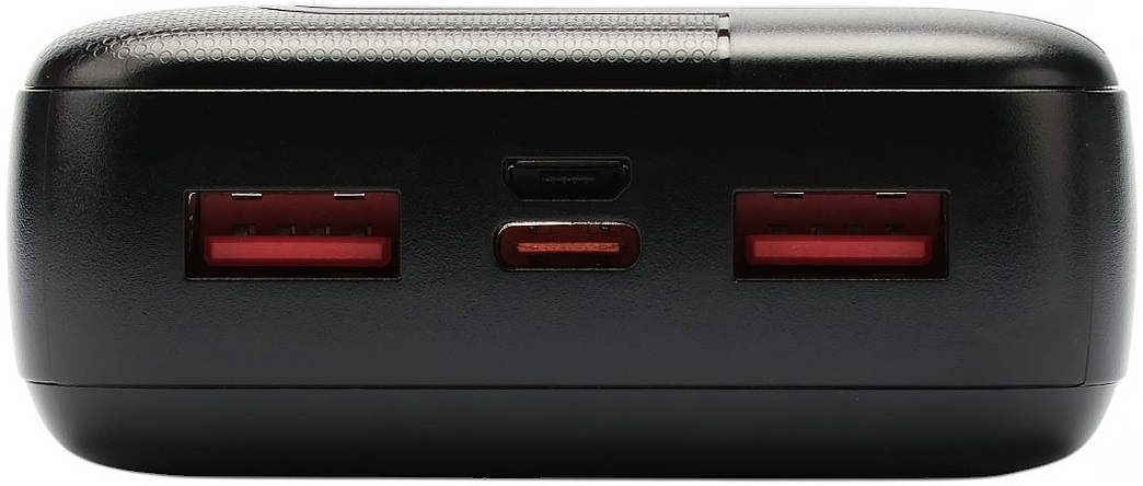 Внешний аккумулятор Gembird GPB-20Q (литий-полимерный, 20000mAh, выход 3A, вход 2.5А, QC4.0, PD, black)