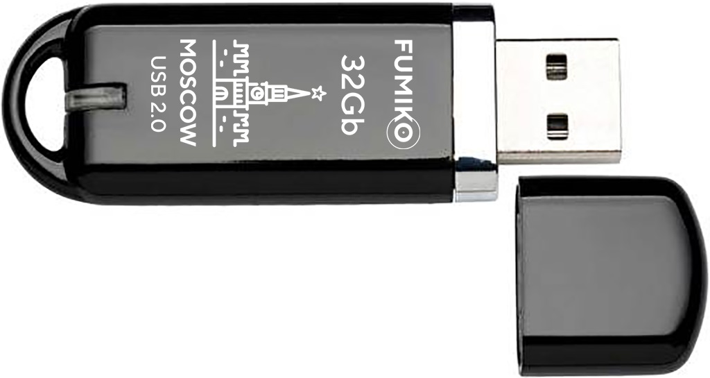 Флеш накопитель USB 2.0 32Gb FUMIKO MOSCOW (FMW-04, 30MB/s, black)