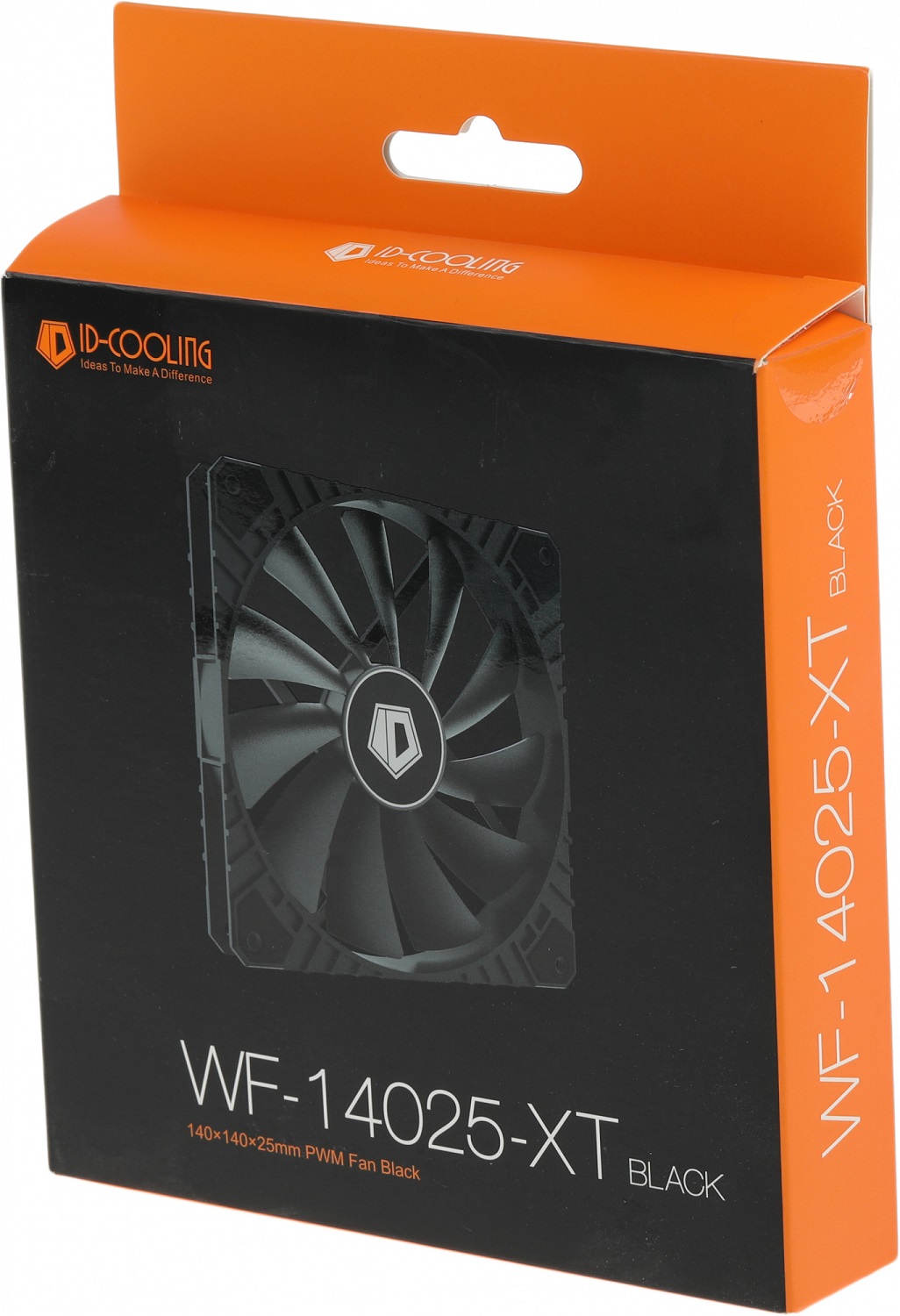 Вентилятор ID-Cooling WF-14025-XT-BLACK (140x140x25mm, Hydro, 800-1600rpm, 17-33dBa, 4pin, PWM, black) RTL
