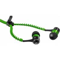 Наушники Defender ZigZag (затычки, для мобильных устройств, с микрофоном, 1.1m, green)