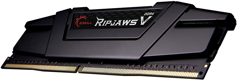 Память DDR4 16Gb PC25600, 3200MHz, G.Skill Ripjaws V (F4-3200C16S-16GVK, 1.35V, classic black)