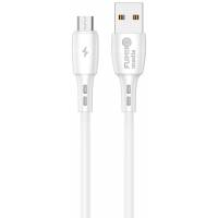 Кабель USB 2.0 Am - micro USB 1.0m (FCA02-01, 3A, быстрая зарядка, white) FUMIKO