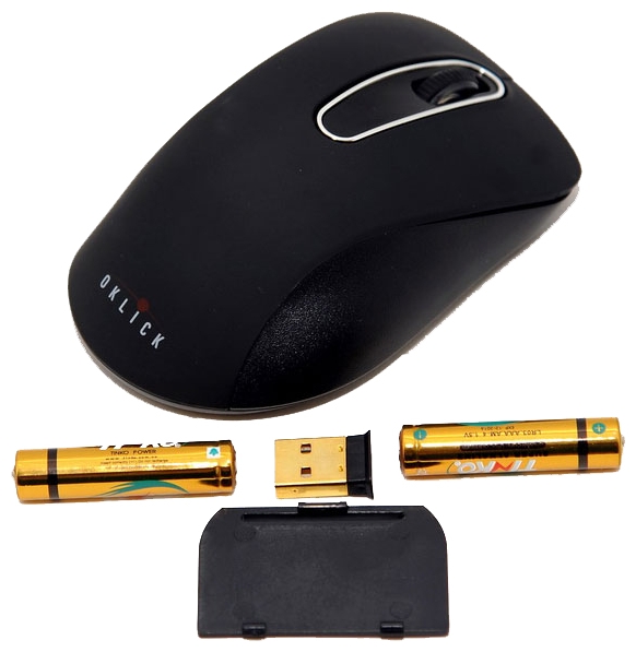 Мышь беспроводная Oklick 335MW (optical, 1000dpi, 2xAAA, black)