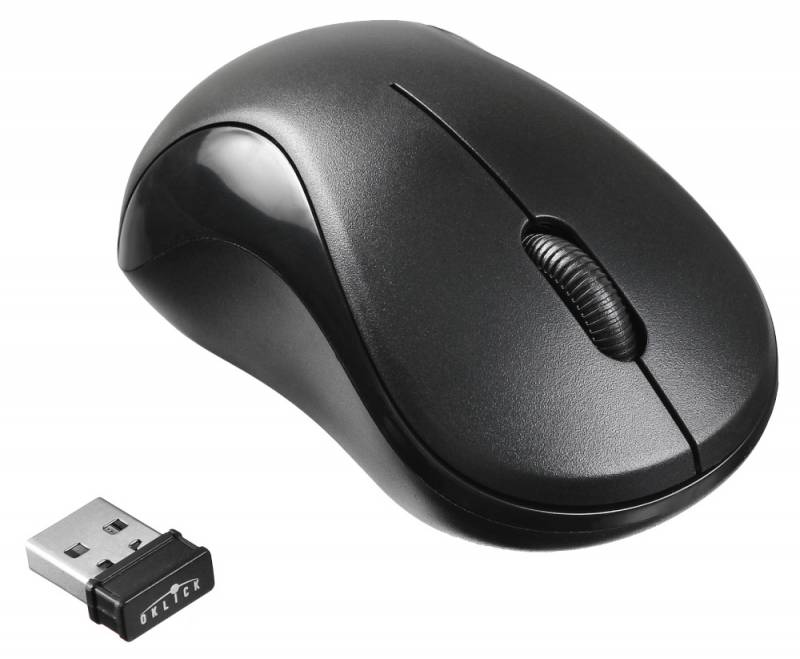 Мышь беспроводная Oklick 605SW (optical, 1200dpi, AAA, black)