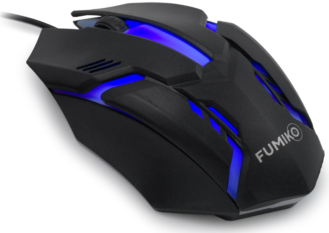 Мышь FUMIKO VENOMOUS FMW-05L-K (optical, 1000dpi, RGB подсветка, 1.2m, black)