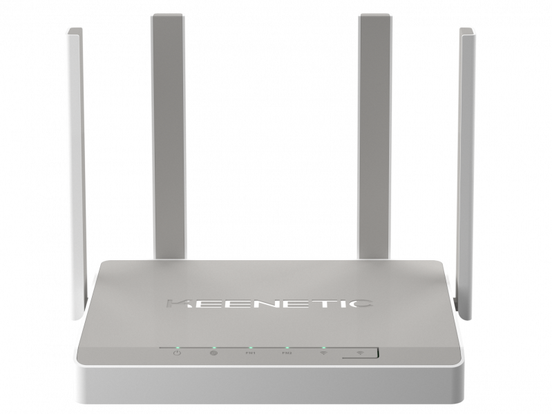 Роутер Keenetic Ultra (KN-1810) (2533Mbps, 2.4/5GHz, 4 ports, 1000Mbps, 4 внешние несъёмные антенны 5dBi, 2*USB, USB Printer/FTP Server/3G/4G, white-grey)