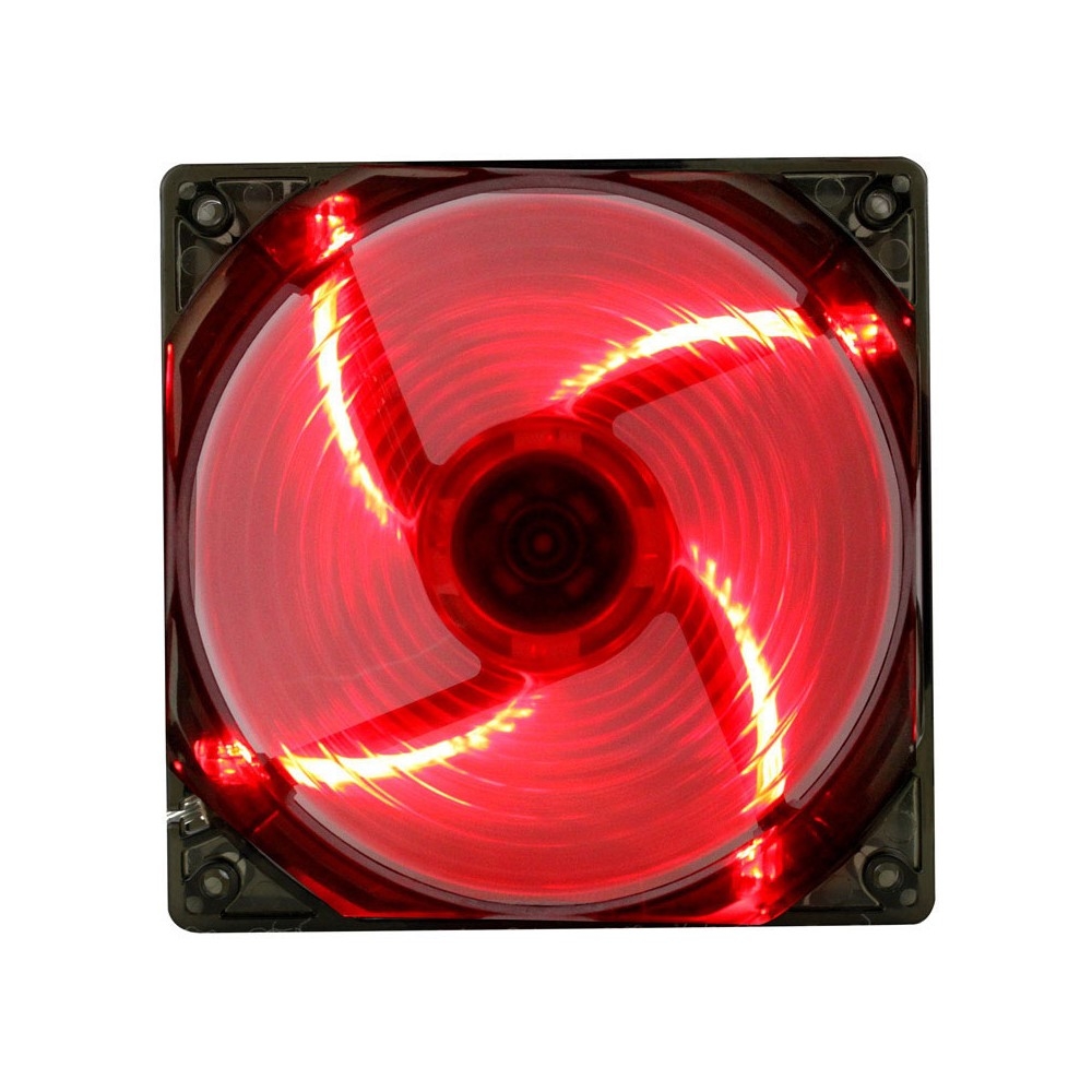 Вентилятор GameMax WindForce (GMX-WF12R) (120x120x25mm, sleeve, 1000rpm, 27dBa, 3+4pin, red LED, black-red) RTL