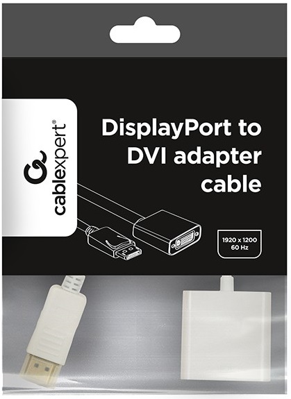 Переходник Display Port (m) - HDMI (f) (A-DPM-HDMIF-002-W, 0.1m, white) Cablexpert