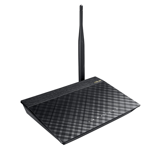 Роутер ASUS RT-N10P (150Mbps, 2.4GHz, 4-Port 100Mb, 1 внешняя несъёмная антенна, поддержка до 4-х беспроводных сетей)