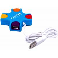 USB 2.0 HUB L-PRO #1122 (4 порта, blue)