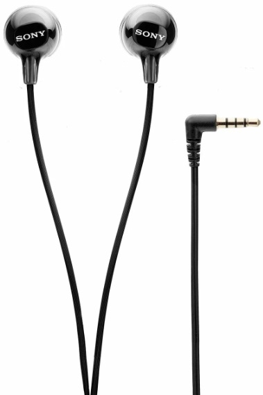Наушники Sony MDR-EX15AP (затычки, для мобильных устройств, с микрофоном, 1.2m, black)