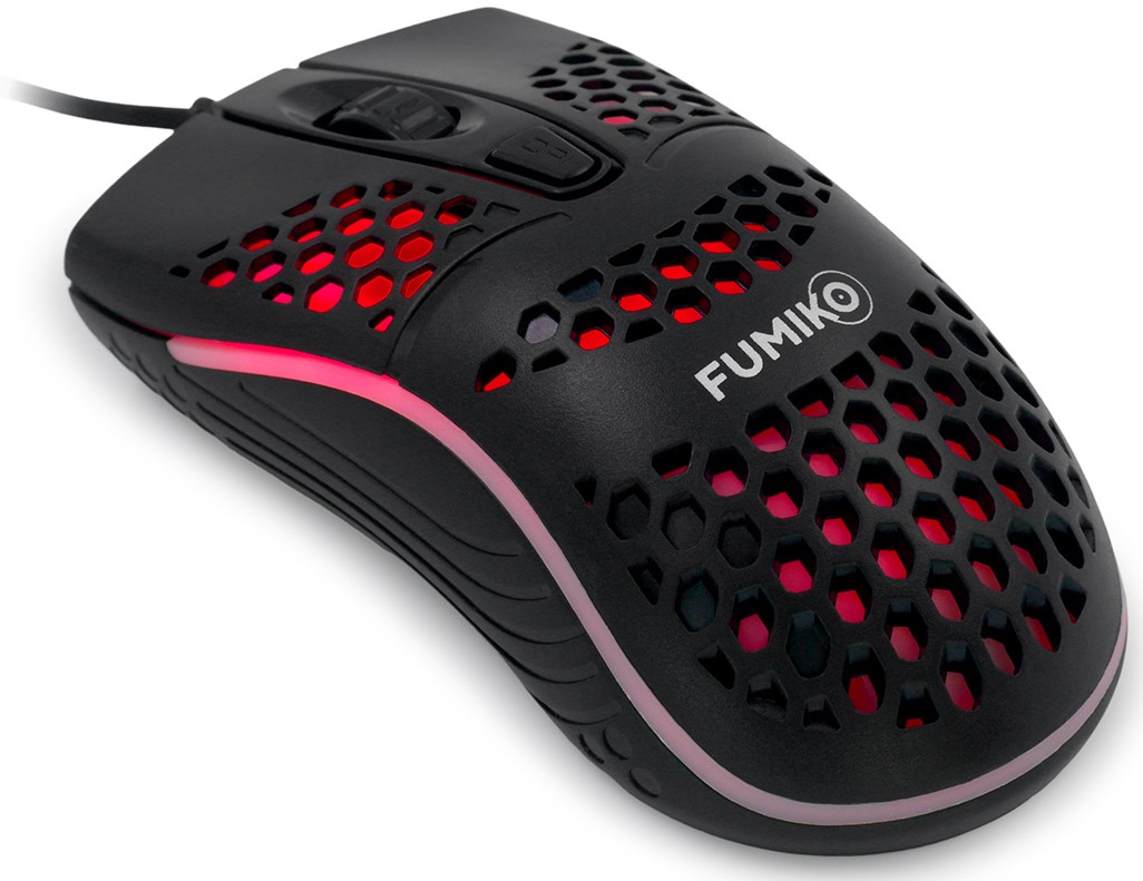 Мышь FUMIKO PULSAR FMW-01L-K (USB, optical, 1600dpi, RGB подсветка, 1.2m, black)
