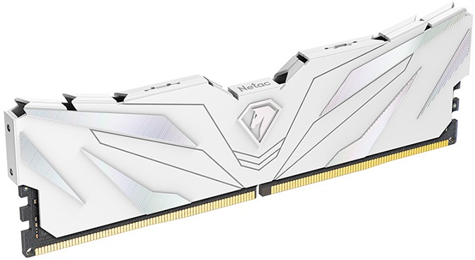 Память DDR4 8Gb PC25600, 3200MHz, Netac (Shadow II NTSWD4P32SP-08W, 1.35V, white)