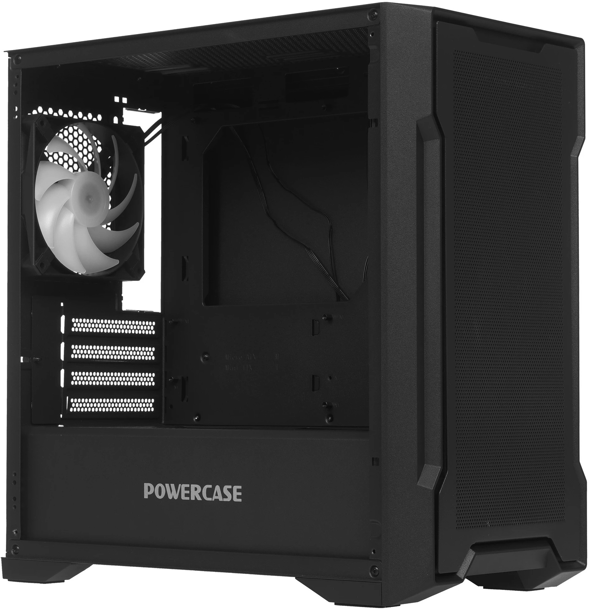 Корпус Powercase Mistral Micro X3B ARGB (CMMXB-A3) (без БП, mATX, USB3.0, 3x ARGB Fan, black)