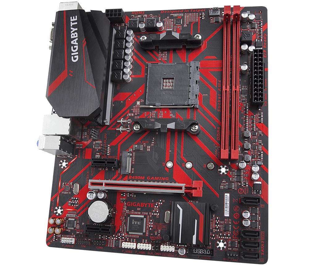 Материнская плата Gigabyte B450M GAMING (AM4, mATX) RTL