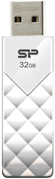 Флеш накопитель USB 2.0 32Gb Silicon Power Ultima U03 (SP032GBUF2U03V1W, white)
