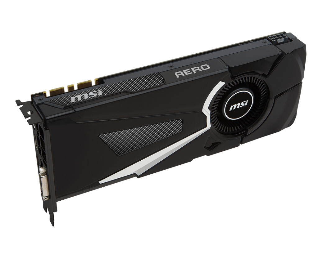 Видеокарта MSI GF GTX1070 8192Mb (GTX 1070 AERO 8G OC, 256bit, GDDR5, DVI+HDMI+3*DP) RTL