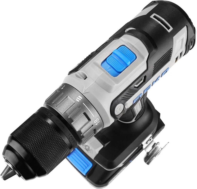 Дрель-шуруповёрт DEKO Loner 20V (085-1005) (безударная, щёточная, реверс, 1350rpm, 45Нм, аккумулятор 2шт. - Li-Ion, 20V, 3.0 Ач)