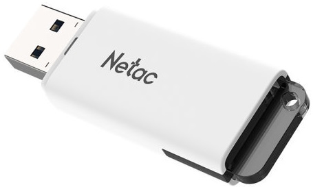 Флеш накопитель USB 2.0 16Gb Netac U185 (NT03U185N-016G-20WH, white-black)