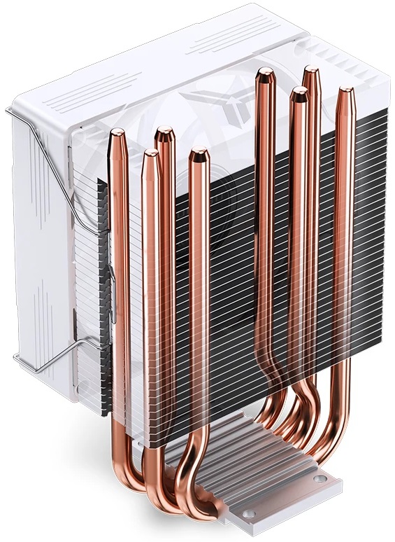 Вентилятор JONSBO CR-1300 EVO Color (1150/1151/1155/1156/1200/1700/AM4/AM5, 90mm, Al, 800-2000rpm, <28dBa, 4 тепловые трубки, DTH, 4pin, 130W, rainbow LED, white) RTL