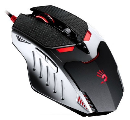Мышь A4Tech Bloody TL8 Terminator (USB, laser, 8200dpi, Silver-Black)