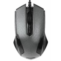 Мышь QUMO Office M14 (USB, optical, 1000dpi, 1.3m, black-gray)