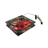 Вентилятор GameMax WindForce (GMX-WF12R) (120x120x25mm, sleeve, 1000rpm, 27dBa, 3+4pin, red LED, black-red) RTL