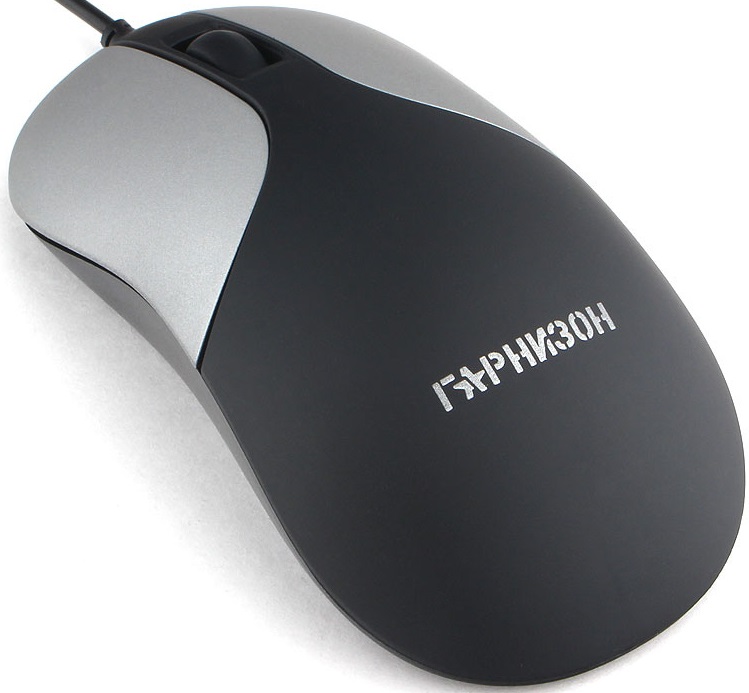 Мышь Гарнизон GM-215 (USB, optical, 1600dpi, 1.5m, soft-touch, black)