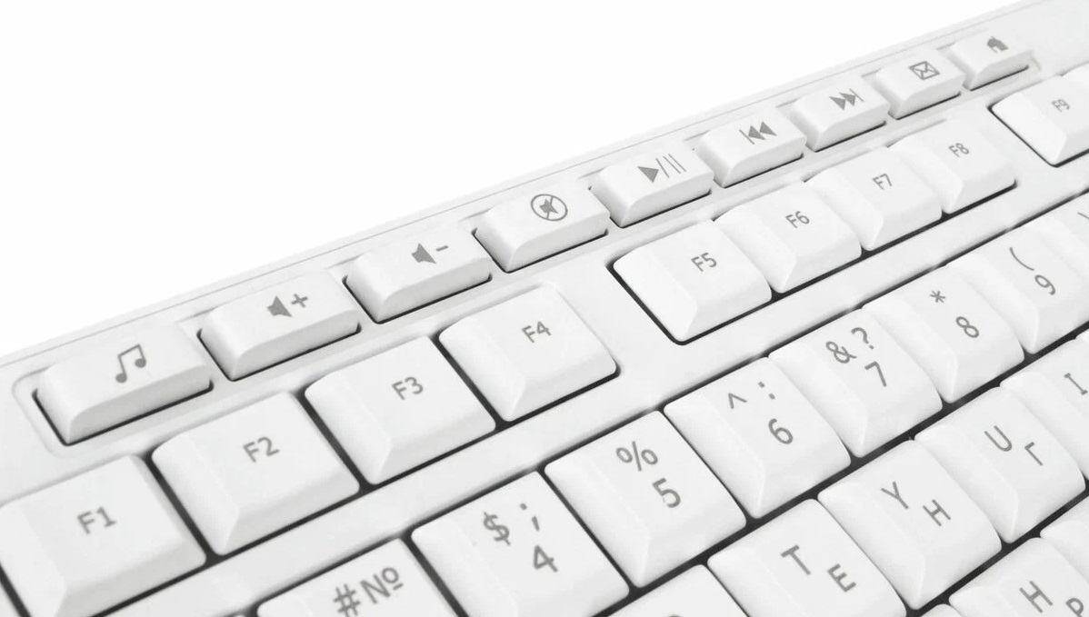 Клавиатура Gembird KB-8430M (USB, мультимедийная, white)